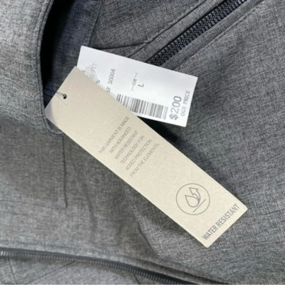 Levi's Men's Soft Shell Hooded Storm Coat Gray Lightweight Hooded Jacket - Picture 10 of 13